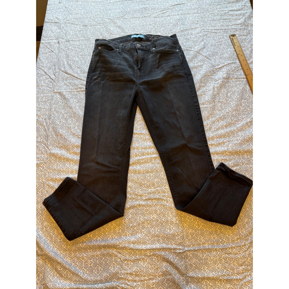 7 For All Mankind Blair High Waisted Ankle Skinny Jeans Black 30 AU8113025
